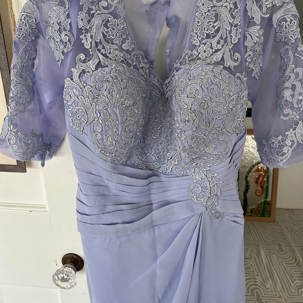 Lavish Lace Lavender Gown